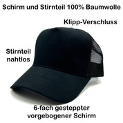 Trucker Cap in Mesh Optik - Team Glühwein - Farbwahl | Unisex | OneSize durch verstellbaren Klipp-Verschluss