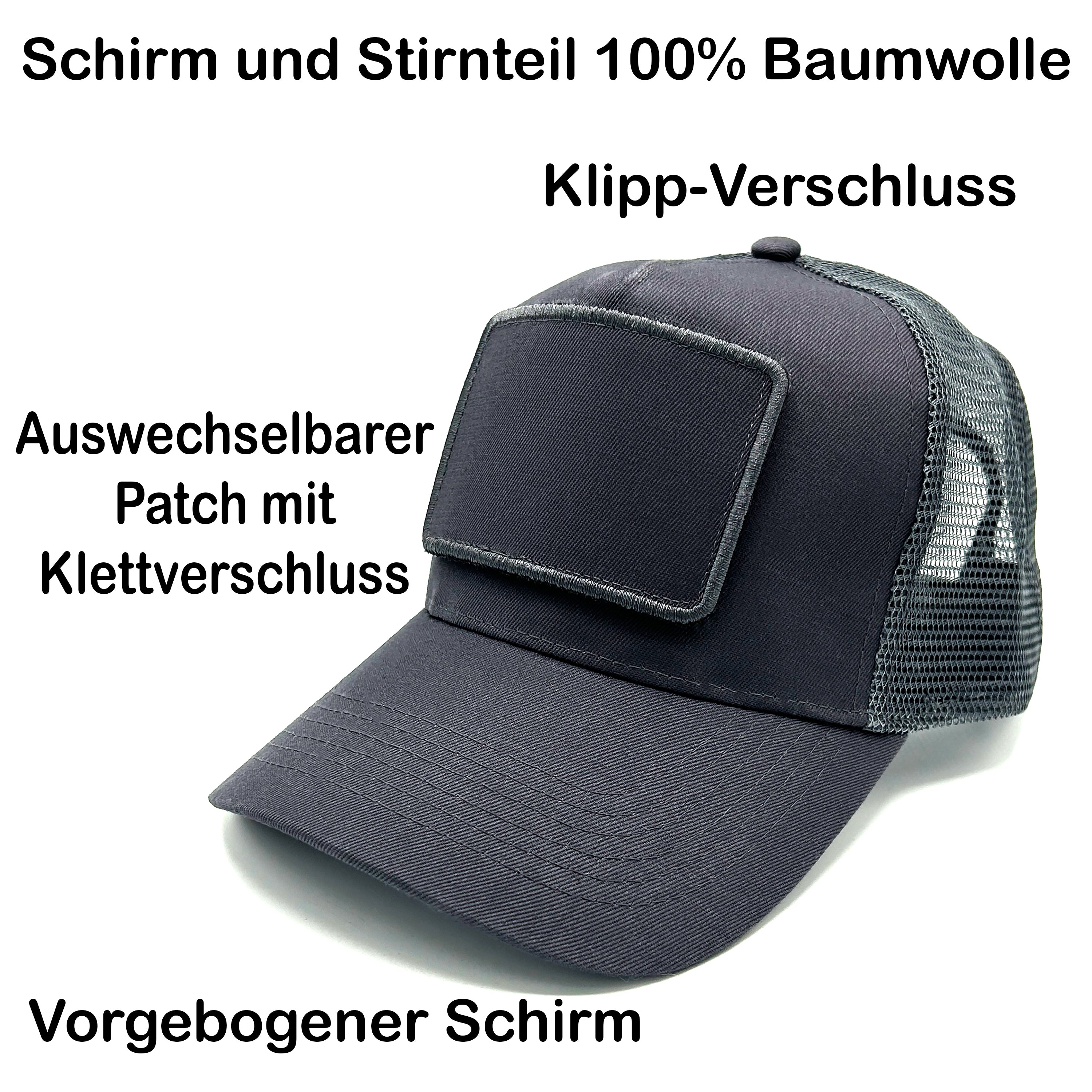 Trucker Mesh Cap mit Patch - Team Glühwein - Farbwahl | Unisex | OneSize durch verstellbaren Klipp-Verschluss