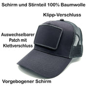 Trucker Mesh Cap mit Patch - Hammersbald - Farbwahl | Unisex | OneSize durch verstellbaren Klipp-Verschluss