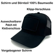 Trucker Mesh Cap mit Patch - Team Glühwein - Farbwahl | Unisex | OneSize durch verstellbaren Klipp-Verschluss